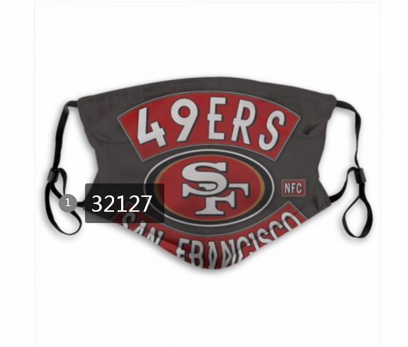 NFL 2020 San Francisco 49ers #42 Dust mask with filter->nfl dust mask->Sports Accessory